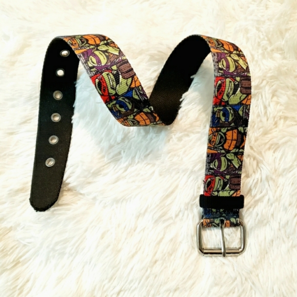 Teenage Mutant Ninja Turtles TMNT Boys Adjustable Canvas Belt Size: 28"